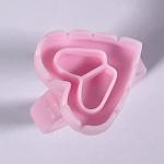 Disposable Heart Shape Tattoo Ink Cup Eyelash Grafting Glue Ring With Division