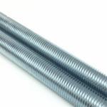 Industry Galvanized Tooth Bar Threaded Screw DIN975 4.8 Level White
