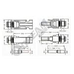 1500V 30A 12PCS 6 Pairs Solar Connectors Male/Female Waterproof Connectors