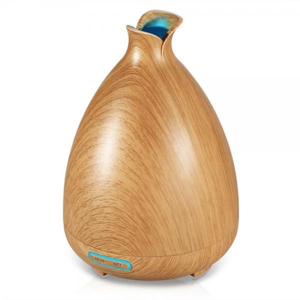 120ml Wooden Ultrasonic Aromatherapy Oil Diffuser with 7 Color Changing LED Lights for Bedroom Office