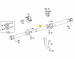 Mercedes Benz W639 Propeller Drive Shaft , 6394103606 Practical Vito Drive Shaft