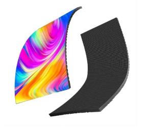 Wholesale P4 Indoor Flexible LED Display Screen Front Service 960×720mm Simple Steel Cabinet from china suppliers