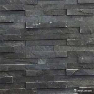 Wholesale Black Slate Culture Stone For Decorative Wall , Slate Ledgestone Stacked Stone from china suppliers