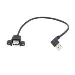 OEM ODM Extension USB Charging Data Cable Male To Female With Screw Locked