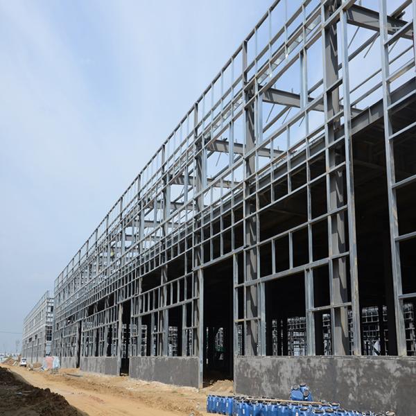 Q235 Construction Pre Fabricated Steel Buildings With Sandwich Panel Roof