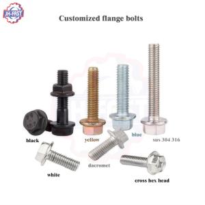 Wholesale ISO Standard Stainless Steel Hex Flange Bolts M4 M5 M6 M8 M10 M16 DIN 6921 A2 Grade 10.9 from china suppliers
