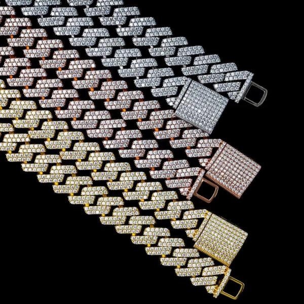 GRA Jewelry Miami Moissanite Hip Hop Chains Pass Diamond Test Moissanite Cuban