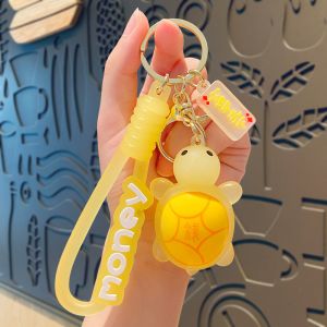 Cartoon Keychain Star Car Key Ring Demon Rabbit Charm Bag Accessory For Women