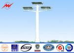 Professional 25m 8 Sides Galvanized Steel Outdoor Square Light Pole 10 KV ~550
