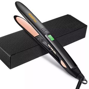 Wholesale 2 In 1 PTC Heater Flat Iron Hair Straightener Multi Temperature LCD Display from china suppliers