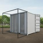 Galvanized Steel Modular Converted Shipping Containers Homes Customizable
