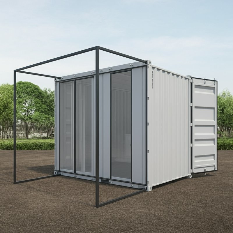 Wholesale Galvanized Steel Modular Converted Shipping Containers Homes Customizable from china suppliers