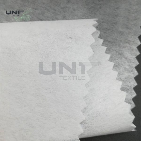 High Elastic Non Woven Fabric 100% PU Fusible Interlining Rolls For Disposable
