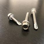 M5.5 X 50mm 410 Stainless Steel Self Drilling Screw Hex Washer Head For Roofing