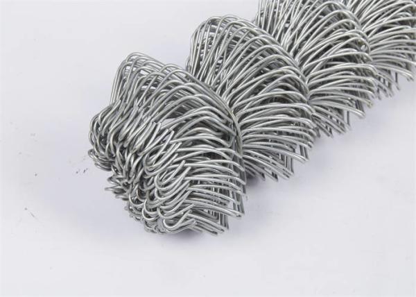 Galvanised Chain Link Fence Anti Cutting / Anti Climb Mesh Fencing Corrosion
