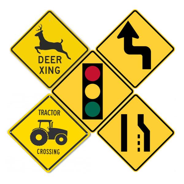 Highway Warning Traffic Road Safety Sign with Customized Size Reflective