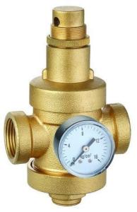 Wholesale Brass Water Pressure Reducing Valves With Gauge / Pressure Meter ISO 9001 from china suppliers