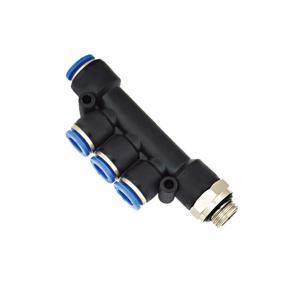 Wholesale PKD-G Type Five Way male G thread Tube Dia - down Tee Brass Tube Fitting from china suppliers
