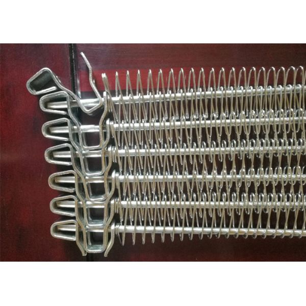304 Stainless Steel Spiral Conveyor Belt , Mesh Conveyor Belt For Food Cryogenic Cooling