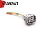 Waterproof Automotive Female 6 Pin Headlight Connector Wire Harness For Toyota