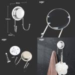 Wall Mounted SS201 No Screw Towel Hook 5kg Bearing For Hand Towel