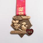 Antique Copper Online Marathon Finisher Medal Two Sides Design For Mother'S Day