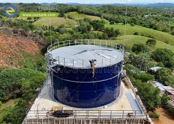 Glass Lined Steel Industrial Liquid Storage Tanks with Aluminum Alloy Trough