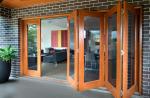 Aluminium Sliding Folding Door Folding Glass Patio Indoor Double Folding Doors
