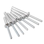 Blue white zinc Open End Blind Rivets DIN7337 M2.4 - M6.4