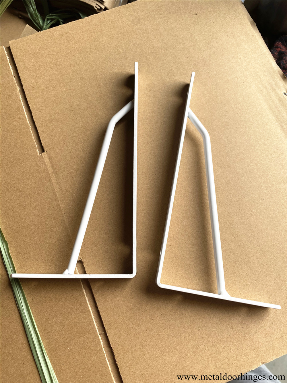 Wall Bracket Corner brackets white type Glass Angle Steel Brackets 3.0mm Heavy Duty
