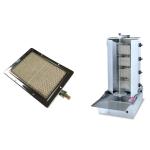 Flameless Ceramic Catalytic Bbq Burner 220*170MM 2.94KW Gas Infrared For