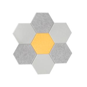 Wholesale 9mm Hexagon Acoustic Wall Panel Polyester Acoustic Panel from china suppliers