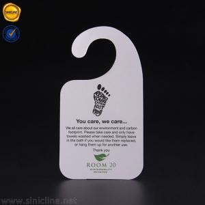 Wholesale ODM 250gsm Diy Sample Header Cards 12*20cm Door Knob Message Hangers from china suppliers