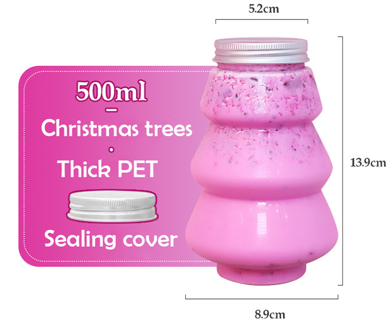 100% BPA Free 12 Oz Juice Milk Tea Bottles With Caps Crack Resistant