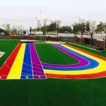 Children Play Ground Laying Synthetic Turf Ground Cover Soft Non Toxic