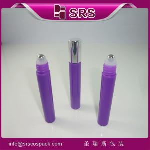 Wholesale SRS hot sale 8ml plastic roller bottle supplier with aluminum cap for anti-itch gel use from china suppliers