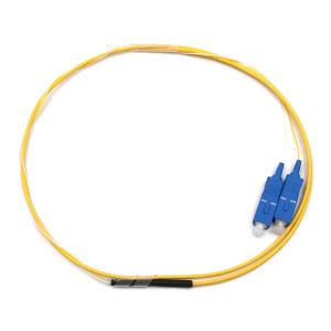 Wholesale SC/UPC 2 Cores PVC Tight Buffer Fiber Optic Pigtail Single Mode 9/125um Yellow Jacket from china suppliers