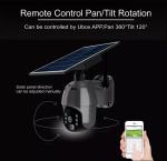Glomarket 1080P Full HD CCTV Outdoor Solar Camera Ptz Two-Way Audio Pir