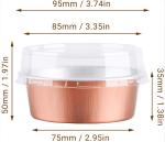 Food grade Disposable Customize Colorful Cake Pudding Aluminum Foil Baking Cups
