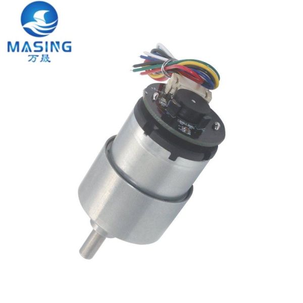 Motor Manufacturer 37mm Geared 12v 24v Customized Speed Torque 520 DC Gear Motor with Encoder for Robot