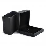 Luxury Black Paper Golden Chain Box Packing / Necklace Jewelry Box