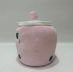 Custom Logo Double-Sided Reversible Color Milk Tea Cup Plush Toy