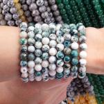 8mm Tree Agate Gemstone Beads Healing Crystal Stone Beads For Jewelry Making