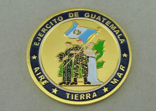 EJERCITO DE Guatemala Personalized Coins by Zinc Alloy Die Casting And Gold