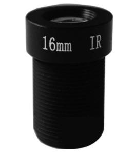 Wholesale 1/2&quot; 16mm 5Megapixel M12x0.5 S/CS mount low distortion fixed focal lens, economic 16mm MTV lens from china suppliers