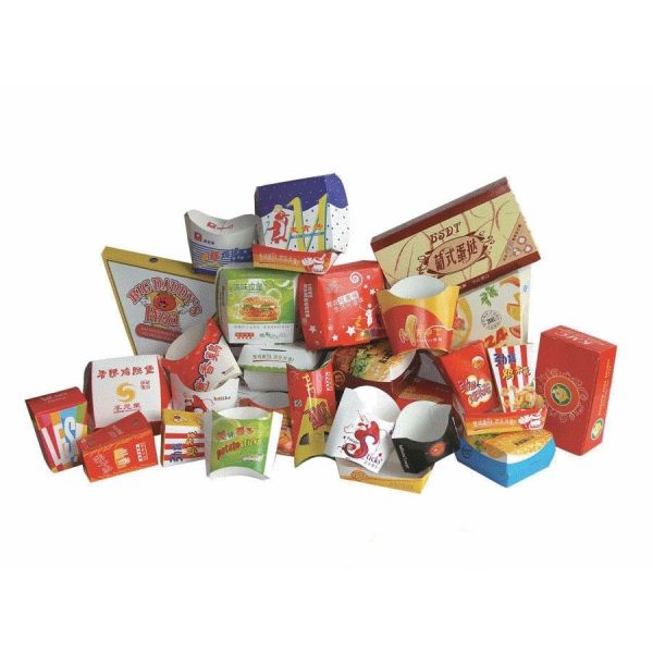 Custom Made Paper Box For Burger King Packaging , Hamburger Paper Box For Restaurant