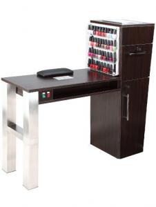 China Mobile Salon Manicure Tables With Vent And Fan / Wooden Manicure Table on sale
