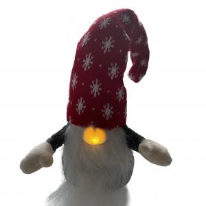 China 52cm 20.47 Inch Christmas LED Plush Toy Gnome Stuffed Animal Toy 3A Batteries on sale
