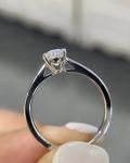 White Oval Diamond Ring Engagement Wedding Rings Lab Grown Diamond Rings