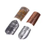 Custom Textured Raised UV Copper Gold Foil Embossed Wine Sticker Label for